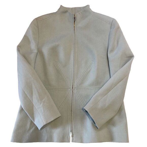 Louis Feraud Virgin Wool Blazer Jacket Large - Picture 3 of 8